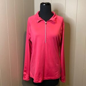 Danskin Now Women’s Large Pink 1/4 Zip Up Jacket